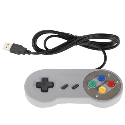 China USB Port Controller Color Button Retro USB Gamepads Wired Gamepad For SNES PC Mac for sale