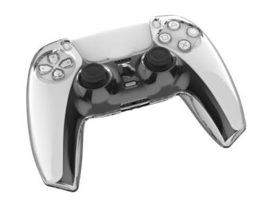 China PC Slot Design Transparent Hard Crystal Protective Case Shell For PS5 Controller for sale