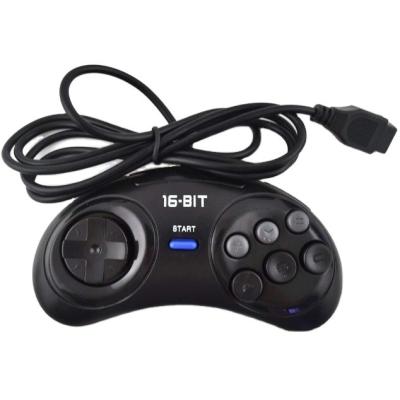 China Touch Buttons 1.75m 16 Bits Game Controller 6 Pins Button 9 Grip Game Controller For SEGA DM Game Genesis Accessories for sale