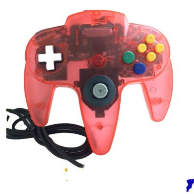 China Classic Transparent Game Accessories Host Game Left Cable Controller For N64 Console for sale