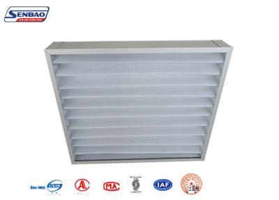 China Synthetic Fiber Media Pleat Panel High Efficiency Pre Air Filters with Aluminum Alloy Frame for sale