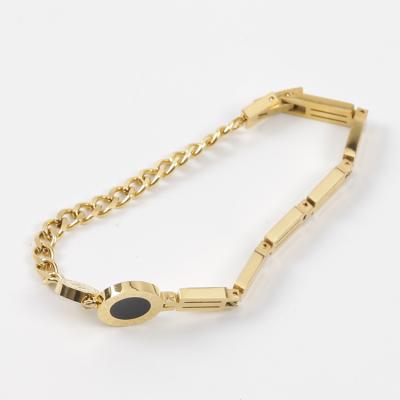 China Other 2022 Models Chinese Factory Explosive Stainless Steel Custom Gold Plated Chain Bracelet For Women Jewelry Party for sale