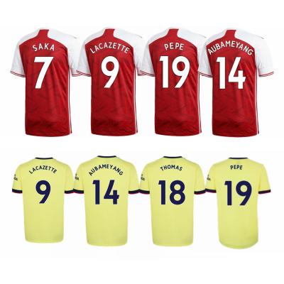 China Shirts & Main 21 22 the club AUBAMEYANG PEPE thai soccer jersey quality new SAKA LACAZETTE wholesale tops for sale