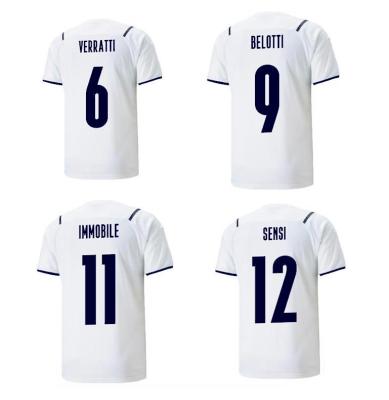 China Shirts & Tops sell 2021 Thailand quality national team jersey home and away wholesale BELOTTI PIRLO INSICNE FOOTBALL TANK TOPS for sale