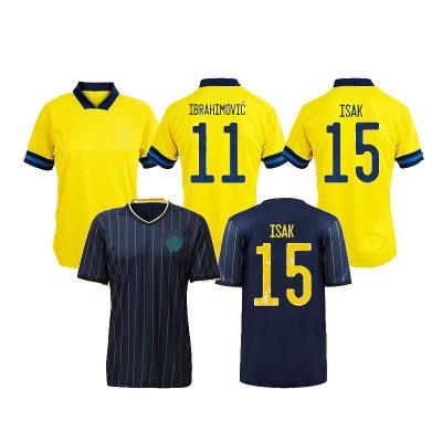 China Shirts & Tops Sell Thailand Quality Jersey National Team 2021 Home And Away Wholesale IBRAHIMOVIC ISAK LARSSON FOOTBALL TANK TOPS for sale