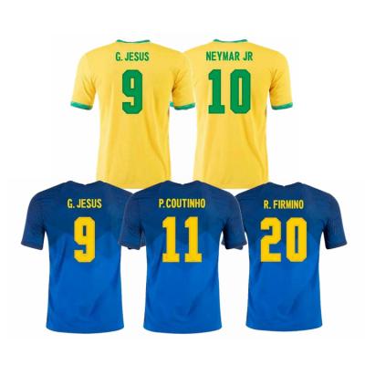 China Shirts & Main 2021 Brazil national football team NEYMAR JR MARQUINHOS wholesale Thai quality RICHARLISON jersey for sale