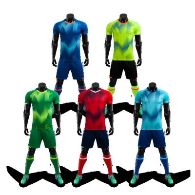 China Soccer Wear Soccer Uniforms Sets Youth For Team Quick Dry Club Men Custom Comfortable Sublimation Quantity Ball Suit for sale