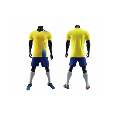 China Soccer Tank Tops Sets 2021 Yellow And Blue Adult Soccer Tank Tops Sportswear Team Training Soccer Wear Football Men for sale