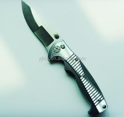 China SERVING KNIFE Stainless Steel Pocket Knife Handle High Quality Aluminum Folding Hunting Knife for sale