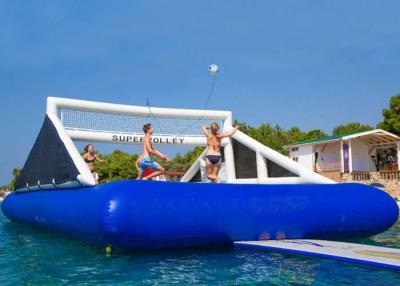 China Ourdoor Inflatable Sports Games Blue Water Inflatable Volleyball Court for sale