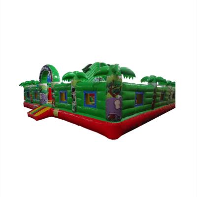 China 0.55mm Opblaasbare de Hinderniscursus Jumper Bounce House Amusement Park van pvc Te koop