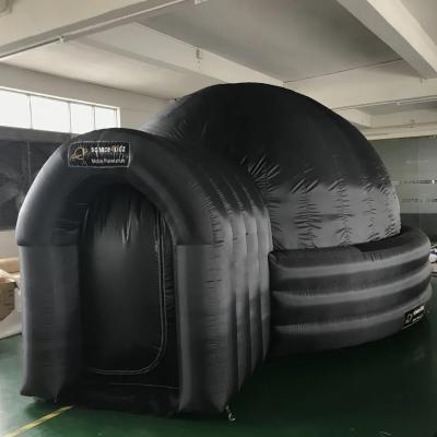 China El aire del paño de Oxford explota la tienda inflable del cine del planetario de la proyección de la bóveda del negro de la tienda en venta