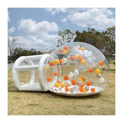 China PVC Outdoor Opblaasbare Bubble Tent Duidelijke Opblaasbare Gazon Tent Koepelvorm Te koop