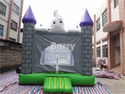 China Flame Resistant 0.55mm PVC Halloween Inflatable Jumping Castles For Festival for sale