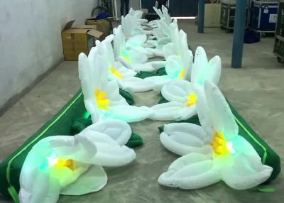 China Riesige Blumen-aufblasbare Werbungs-Produkte mit LED, aufblasbare Blumen-Ketten-Dekoration zu verkaufen