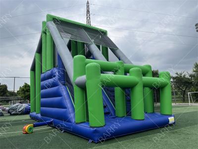 China Sport Game Crazy Jumping Pillow Jump Tower Freefall Inflatable Jump Air Bag With Platform For Inflatable 5K Obstacle for sale