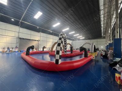 China Custom Commercial Inflatable Go Kart Race Track Inflatable Bumper Car Arena for sale