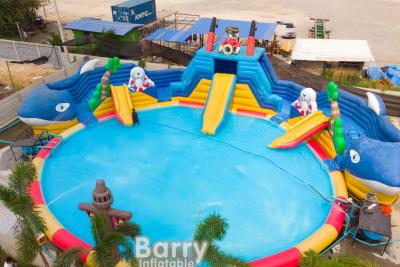 China Commercial Inflatable Water Park Playground Commercial Water Park With Blower for sale