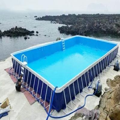 Chine Piscine d'eau portative de cadre d'acier inoxydable nageant l'équipement de jeu de PVC de 0.9mm à vendre