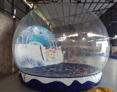 China Aufblasbare Weihnachtsschnee-Kugel, PVC-Planen-aufblasbarer Weihnachtsball für im Freien zu verkaufen