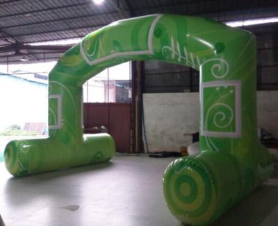 China Green Standard Free Standing Inflatable Arch , PVC Tarpaulin Inflatable Arch for Advertising for sale