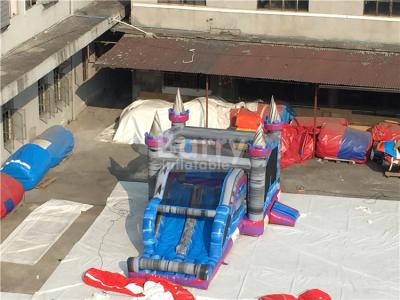 China Diapositiva inflable interior del castillo de la gorila combinada para la piscina de la bola de los niños en venta