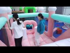 Inflatable Wedding Bouncer slide Combo Jumping Castle Slide