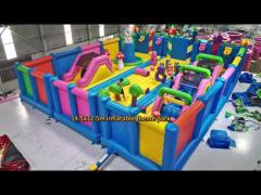 Custom World‘S Biggest Kids Indoor Bounce House Theme Park Inflatable Playground