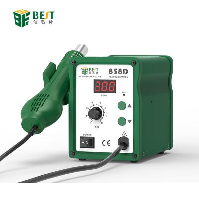 China 858D Temperature Adjustable Soldering Repair Tools Air Pressure Gun Digital Display Adjustable Hot Air Gun Digital Display Desoldering Station SMD SMD Rework Station for sale