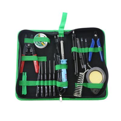 China BST-113B 16pcs Multifunctional Mobile Phone Repair Tools Screwdriver Set Electric Soldering Kit For Mobile Phone for sale