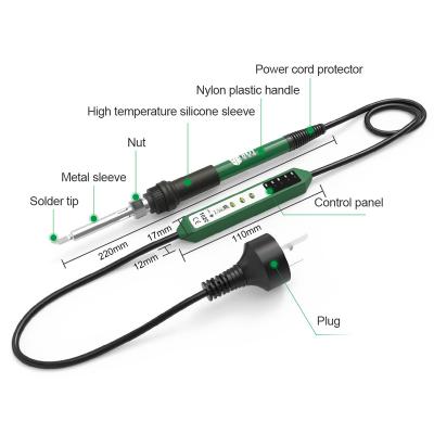 China welding & BEST 110V 220V 90W electric soldering iron 102C adjustable temperature desoldering iron soldering iron soldering tool for sale