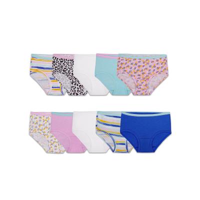 China Breathable Custom Color Print Cotton Wholesale Comfortable Seamless Breathable Girl Children's Underwear for sale