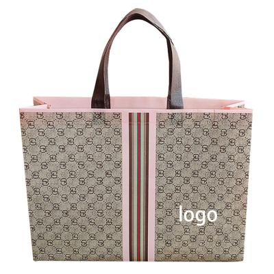 China Fashion Wholesale Custom Design Eco-friendly Recycling Polyester PP Non Woven Tote Bag for sale