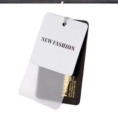 China Custom barcode of high quality pvc and paper coated three layers of clothing tag for sale