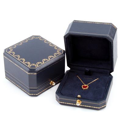 China Wholesale Handmade Custom Logo Ring, Earrings, Bracelet Velvet Texture Luxury Jewelry Boxes for sale