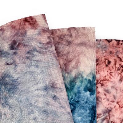 China Shaoxing ESSE DTY 2 Side Brush Tie Viable Dyed 95% Polyester 5% Spandex Fashion Fabric For Garment for sale