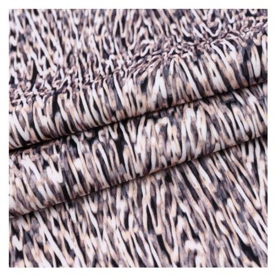 China Wholesale Shaoxing Shrink-resistant 95%polyester 5%spandex advanced textile print knit scuba fabric for woman for sale