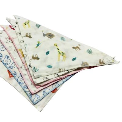 China Bandana Washable Bibs Dribbler Muslin Muslin Super Absorbent Bibs for sale