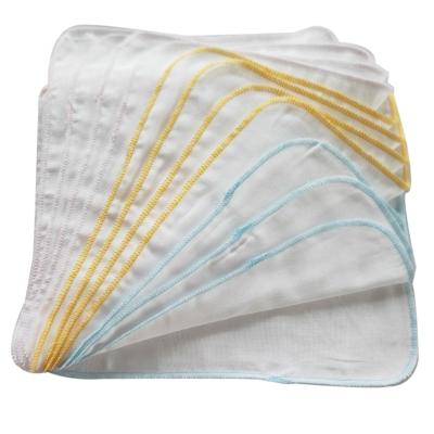 China Sustainable Baby Handkerchief Wash Cloth Baby Muslin Fabric Burp Cloth for sale