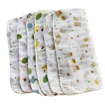 China Sustainable Baby Handkerchief Wash Cloth Baby Muslin Fabric for sale