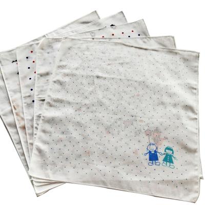 China Sustainable Baby Handkerchief Wash Cloth Baby Muslin Fabric for sale