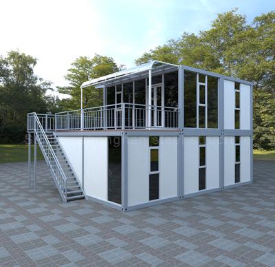 China Modern Hot Sale Designer Cheap Prefabricated Flat Pack Steel Frame Container Cubby Houses Buildings for sale