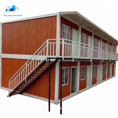 China Carport Two Story House Wood Prefab Grain Assemble Container House Living Container House for sale