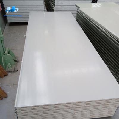 China Wholesale Custom 16mm 20mm 25mm 30mm 50mm 75mm Metal PU EPS Rock Wool woll 100mm Aluminum Steel Glass Sandwich Panel for sale