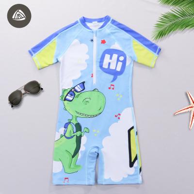 China Anti-UV Kids Cardboard Pattern Swimsuit Kids Bikini One Piece Swimwear for sale