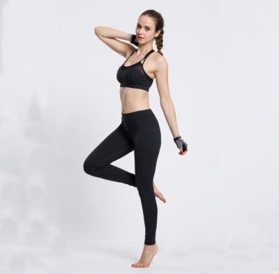 China Antibacterial Hot Stretch Sexy High Print Sports Bra And Leggings Women Yoga Set for sale