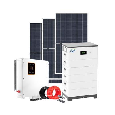 China Complete Home Solar Power System 3KW 5KW 10KW Complete Home Solar Kit Off Grid Solar Panel System For Home Indoor Solar Power System for sale