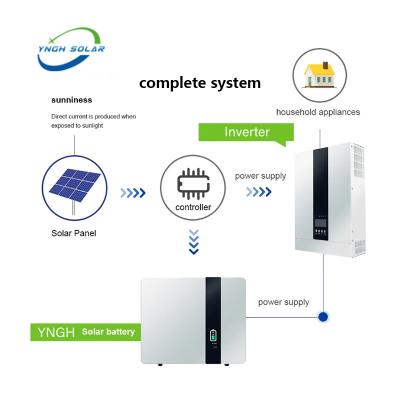 China Home Hybrid Photovoltaic Off Grid Solar Mounting Energy Systems Growatt 51.2v 5kwh 10kwh 15kwh 20kwh 25kwh for home solar system kit for sale