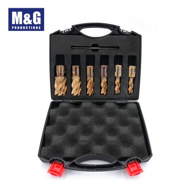 China Metal Drilling HSS M35 Cobalt Cutter Pin Cutter Annular Core Drill Set 30mm Cutting Depth for sale