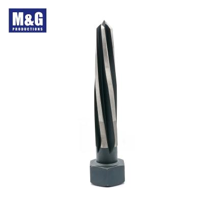 China Reaming HSS Steel Reamers With Hex Nut Shank Style Left Hand Spiral Groove for sale